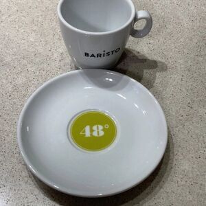 NEW - Baristo Cappuccino Set, 6 pieces cups and saucers - 6 oz cups or 180ml